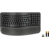 „Logitech Wave Keys“ „Bluetooth“ klaviatūra, juoda, QWERTZ, DE
