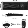 nano rs NanoRS Belaidė klaviatūra ir pelė Combo with Ergonomic Design – RS580 for Smooth and Efficient Use