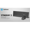Rinkinys Klaviatūra su pele Natec Stingray 2 belaidė juoda