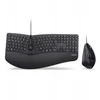 Klaviatūra ir pelė Perixx Perixx PERIDUO-505B, DE, su laidu USB ergonomic split klaviatūra and vertical pelė combo, juodas