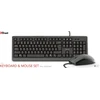 Klaviatūra Trust PRIMOKEYBOARD ir pelė SET - QWERTZ su laidu