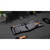 Klaviatūra žaidimams Keychron K15M Gateron Low Profile MX Raudona 2.0 belaidė mechaninė su pašvietimu szaro-juoda