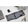 Klaviatūra žaidimams Keychron K15M Gateron Low Profile MX Raudona 2.0 belaidė mechaninė su pašvietimu szaro-juoda