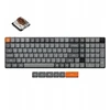 Keychron K17 Max RGB Brown Switch Wireless Low Profile Klaviatūra (Juodas) [K17M-H3].