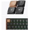 Klaviatūra žaidimams Keychron K3M-F1 75% Raudona Switch RGB Hot-Swap belaidė mechaninė Gateron Low Profile MX Raudona 2.0 su pašvietimu juoda