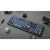 Keychron V6 Max Wireless (V6M-D1) - US išdėstymas - Hot-Swappable Gateron Jupiter Raudona Switches - Carbon Juodas (Juoda) Mechaninė Belaidė Žaidimų Klaviatūra