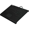 Klaviatūra „KeySonic Super-Mini-TAS“ jutiklinė planšetė, B formos lemputė, juoda, KSK-3211ELU(DE)