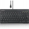 Klaviatūra „Klaviatūra Perixx Perixx PERIBOARD-426“, DE, laidinė, USB mini klaviatūra su plokščiais klavišais