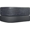 Logitech ERGO K860 SPLIT belaidė klaviatūra verslui, grafito spalvos, JAV tarptautinis išdėstymas (Qwerty)