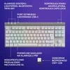 Belaidė žaidimų klaviatūra Logitech G515 LIGHTSPEED TKL Wireless Gaming, Baltos spalvos, Išdėstymas: US tarptautinis (Qwerty)