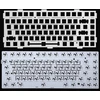 MCHOSE G75 belaidė mechaninė klaviatūra | US | Matcha Latte Switch V2 | 2.4GHz, BT | Juoda-rožinė