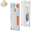 Klaviatūra Mchose K87 oranžinė-mėlyna (Icy Creamsicle)
