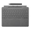 Microsoft Surface Pro 8/9/X 13" dėklas su klaviatūra ir rašikliu, vokiečių k. (QWERTZ) išdėstymas, platinos spalvos