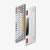 Klaviatūra Nuphy - Air75 V2 Belaidė mechaninė Klaviatūra - Belaidė Klaviatūra Mechaniczna Slim Ionic Baltas Cowberry