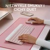 Logitech Plona belaidė klaviatūra ir pelė MK470 Slim Wireless Combo, Rožinės spalvos, "US International" (Qwerty)