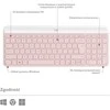 Logitech Plona belaidė klaviatūra ir pelė MK470 Slim Wireless Combo, Rožinės spalvos, "US International" (Qwerty)