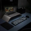 Klaviatūra Perixx PERIBOARD-317, DE, su pašvietimu klaviatūra, USB su laidu, large block letters, juodas (układ niemiecki)
