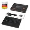 Klaviatūra Perixx PERIBOARD-525 DE B Mini-USB-klaviatūra su touchpadem juoda