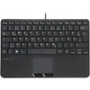 Klaviatūra Perixx PERIBOARD-525 DE B Mini-USB-klaviatūra su touchpadem juoda