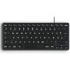 Klaviatūra Perixx Perixx PERIBOARD-416 EN, laidinė, USB mini klaviatūra su 4 šakotuvais, juoda