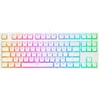 Klaviatūra žaidimams Rampage Ghost TKL Huano Raudona Switch su laidu mechaninė su pašvietimu balta