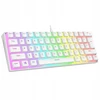 Klaviatūra Rampage Rampage Klaviatūra mechaninė žaidimams Radiant K11 60% RGB Mėlyna Switch, balta