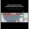Mėlyna Klaviatūra žaidimams Rampage Snug Mėlyna su laidu mechaninė su pašvietimu balta ir-pilka