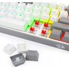 Klaviatūra žaidimams Redragon Fizz Pro K616 Redragon Mechaninė Raudona Switches belaidė mechaninė su pašvietimu balta ir-pilka