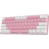 Klaviatūra Redragon Fizz Pro K616 balta ir-rožinė