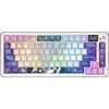 Klaviatūra žaidimams Redragon Flekact Pro K708AK-RGB-PRO Leopard L belaidė mechaninė su pašvietimu violetinė