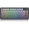 Klaviatūra žaidimams Redragon Flekact K708GG-RGB-PRO Leopard L belaidė mechaninė su pašvietimu pilka