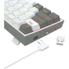 Klaviatūra žaidimams Redragon Castor Pro K631RGB-PRO-WG Redragon Mechaninė Raudona Switches belaidė mechaninė su pašvietimu balta ir-pilka