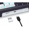 Klaviatūra žaidimams Redragon Terraflare Pro Manbo Linear Switch belaidė mechaninė su pašvietimu balta ir-juoda