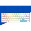 Royal Kludge RK61 TKL Klaviatūra | 60%, „Hot-swap“, rudi jungikliai, JAV, balta