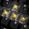 Sharkoon SKILLER SGK50 S4 Gen2 Wood PBT, Gaming-klaviatūra - holz/juodas, DE-išdėstymas, Gateron G Pro 3.0 Geltona