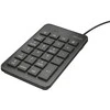 Klaviatūra Trust 22221 numeric keypad Nešiojamas kompiuteris/PC USB Juodas