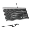 Unitek SlimTap Lekka klaviatūra su laidu biurowa USB-C/USB-A