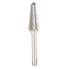 KLINGSPOR FREZ DO METALU HF 100 L FI8,0x25mm TRZPIEŃ 6mm, TYP:KEL, STOŻKOWO-KULISTY