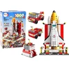 Lean Toys Konstruktorius kosminė raketa 6in1 1000 vnt.