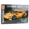 Klocki Konstruktorius sportinis automobilis GT Racing 1:14, 1268 detalių, oranžinis