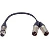 Kabelis Klotz XLR - XLR x2 0.1m juoda