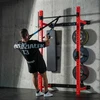Prie sienos tvirtinama slankiojanti jėgos gardelė su suoliuku KLT34, raudona, HMS Fitness