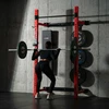 Prie sienos tvirtinama slankiojanti jėgos gardelė su suoliuku KLT34, raudona, HMS Fitness