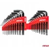 HEX ir TORX imbus raktų rinkinys CRV, juodas, 22 vnt., AMIO-04297