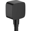 Potinkinė jungtis dušo žarnai Hansgrohe FixFit Wall, 26457670, juoda matinė