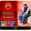 Mondeluz akvarelės pieštukai Koh-i-Noor 3724 24 spalvų metalinė pakuotė