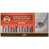 Koh I Noor Sausų pastelių rinkinys 12vnt pilkų atsp.8522G