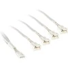Kolink 1-4 PWM Fan Splitter Cable – 35cm, braided, baltas