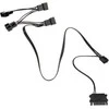 Kolink 1-4 PWM Fan Splitter Cable – 35 cm, braided, juodas
