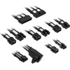 Kolink Core Pro Braided Cable Extension Kit 12V-2×6 Type 2 – Jet Juodas/Brilliant Baltas